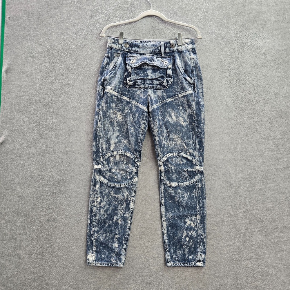 G Star Raw Women Jeans 25 Blue Denim 5620 Pouch Boyfriend Acid Wash 25 in Inseam